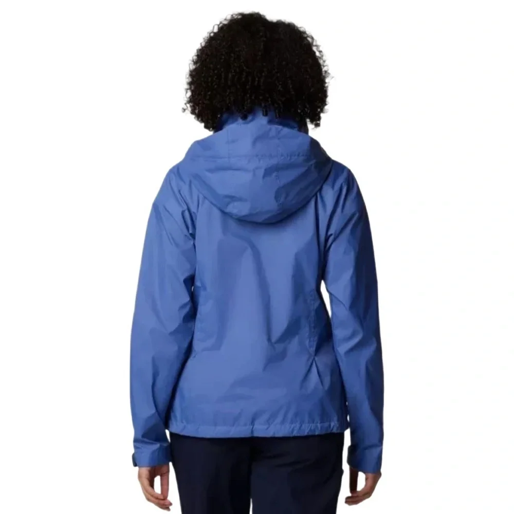 Columbia Switchback III Rain Jacket Blue Full Zip Hooded Pockets size xs NWT